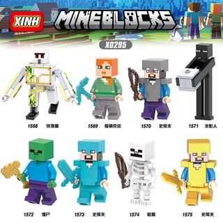 Compatible Con Lego blocks minifigure Versión De Juego Móvil De Minecraft Tiff Alex Juguetes De Regalo Para Niños