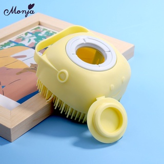 Monja color aleatorio cepillo De baño masajeador De silicón multifunción baño Para limpieza De la piel Para limpieza corporal exfoliante herramienta Para el hogar (2)