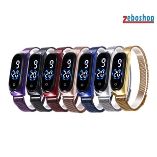 zebo reloj electrónico pantalla táctil ip68 impermeable unisex smart sport led digital reloj de pulsera para fitness
