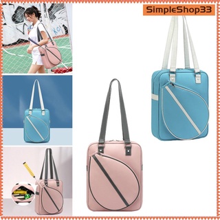 Auténtico En stock [SimpleShop33] Tennis Racket Shoulder Cover Bag Handbag Lightweight for Squash Racquet (8)