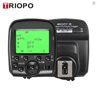 Rx TRIOPO G1 Dual TTL disparador inalámbrico con pantalla LCD de pantalla ancha 1/8000s HSS G transmisión inalámbrica 16 canales para cámaras Canon Nikon Series