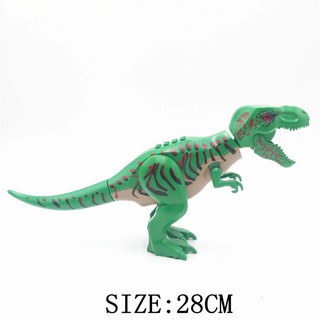 Lego Dino T-rex verde variante minifigura dinosaurio oraptor ladrillos juguetes para niños