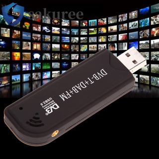 Profesional USB Digital DVB-T SDR+DAB+FM TV sintonizador receptor Stick RTL2832U+ FC0012 (2)
