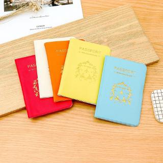 Lindo titular de pasaporte/cubierta de pasaporte Simple Color caramelo cubierta de pasaporte