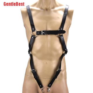 [GentleBest] cinturones de arnés de cuero para hombre, tirantes, tirantes, armadura, disfraces (4)