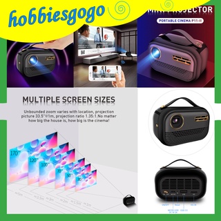 [hobbiesgogo] 4k mini proyector de vídeo proyector multimedia bluetooth película proyector