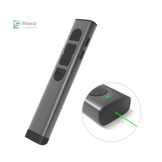 [Muwd] recargable Digital remoto Powerpoint presentador PPT Clicker Flip Pen puntero verde con receptor USB Cable USB 70 metros