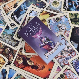 78 pzs cartas de Tarot místicas Manga Tarot juego cartas Tarot suministros inglés