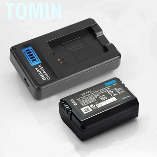 Tomin NP-FW50 batería LCD cargador único para Sony Alpha A6000 A6300 A6500 A7r A7