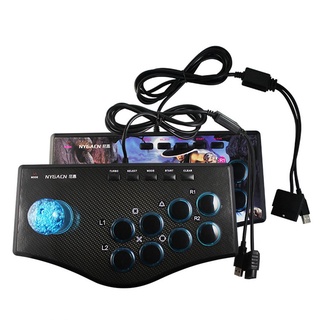 [yunhai]controles de juegos con cable/gamepad de videojuegos arcade rocker para ps2/proyector de tv/computadora/android (1)