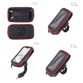 brroa - soporte para teléfono con mango de motocicleta y espejo retrovisor de 5,5" /6.3" impermeable multifunción resistente a los arañazos