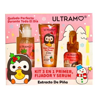 ULTRAMO Kit 3pz Suero facial + Primer hidratante + Fijador Edición Especial