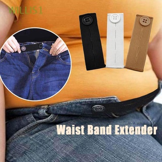willis1 flexible botón extensor ajustable cintura banda extensor embarazo hebillas elásticas pantalones vaqueros unisex extensión hebilla/multicolor