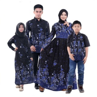 Batik pareja familia SANIA RUFFLE ORI NDORO JOWI DNT túnica lactante madres SARIMBIT familia Sakura azul