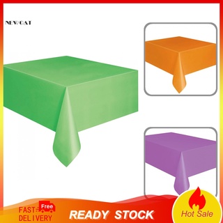 <newcat> 137x183cm desechable plástico Color sólido cubierta de mesa fiesta Catering mantel