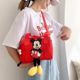 2022 Nuevo Disney Bolsos De Hombro De Dibujos Animados Mickey Mouse Bolsa De Nylon De Las Mujeres Mensajero Lindo Anime Moda Bolso Regalos Para Una Niñas