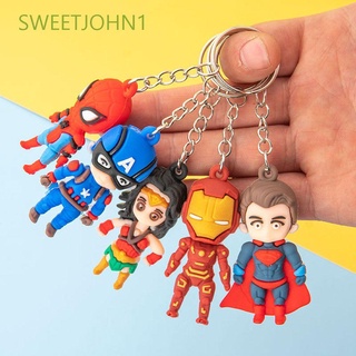Sweetjohn1 llavero De juguete para niños/colgante De héroe Marvel/spiderman/Batman/iron man (1)