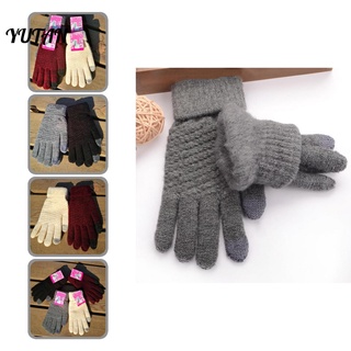 yutan cómodo guantes de invierno de dedo completo engrosado guantes de esquí resistentes al frío para exteriores