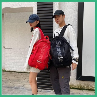 Enfócate en dar regalos supreme mochila ins mujer coreana escuela secundaria estudiante bolsa de gran capacidad de viaje
