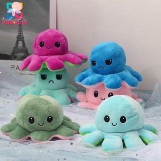 Octopus Plush Reversible Happy And Angry Mood Tik Tok Children Gifts Do Tiktok SCHOOLDAY