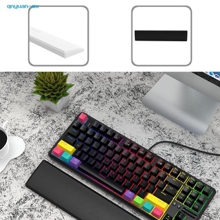 qnyuan 2 colores opcional teclado muñeca almohadilla de cuero sintético teclado reposamuñecas cómodo para oficina