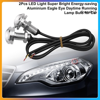 [TERLARIS] 2 piezas de luz LED Super brillante ahorro de energía aluminio ojo de águila luz diurna lámpara bombilla para coche