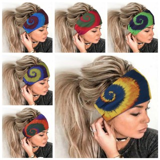 CUBRIR Boho Turban Yoga Hair Bands Men Women Fitness Sweat Bands Sports Headband Sweat Absorbing Multi-function Headband Scarf Fashion Stretchable Anti-Slip Running Hairband/Multicolor (5)
