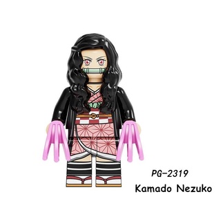 Lego Anime Demon Slayer PG2319 Kamado Nesuko minifigura Naruto Ninjago figura de acción juguetes