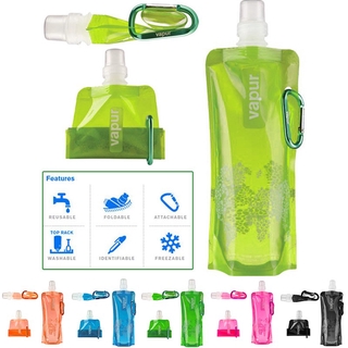 500ml Soft Foldable Water Bottle Bag Hiking Cycling Sports Portable Drinks Bag (9)