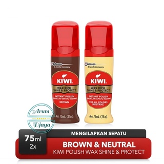 Kiwi Shine & Protect marrón 75ml + Neutral 75ml