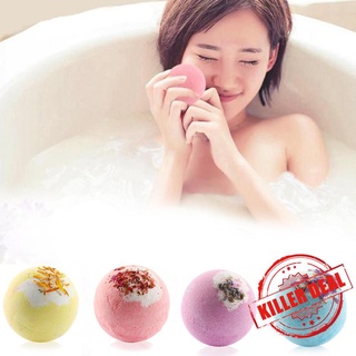 4 tipos de bola de baño natural de sal flor burbujas bombas de baño cuerpo aceite bola de baño bola profunda j0p1