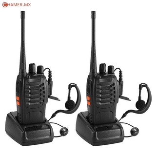 2PCS BF-888S UHF 400-470 MHz 2 vías jamón Radio 16CH Durable Walkie Talkie