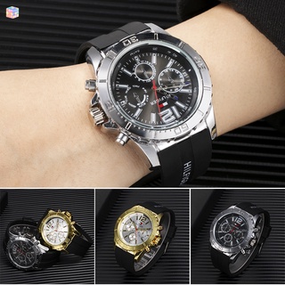 Men Watch Waterproof Quartz Strap Watch Multifunction Chronograph Wristwatch Male Sports Watch