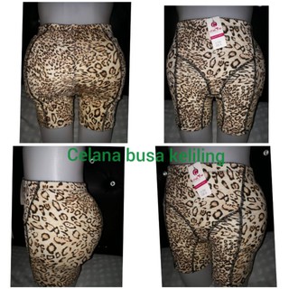 Leopard motif alrededor de pantalones de espuma