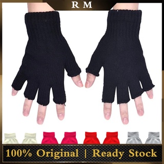 Roomcor 1 Par guantes De medio Dedo unisex De malla transpirable Para invierno (1)