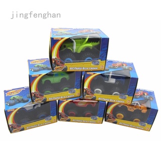 Jingfenghan 6Pcs niños Blaze and The Monster Machines vehículos Diecast Racer coche juguetes buenos regalos