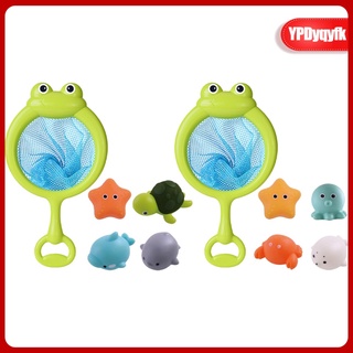 juguete de baño, bebé flotante juguetes de baño, juguetes de piscina flotante para niños pequeños juguetes de pesca conjunto, animales flotantes, pesca (4)
