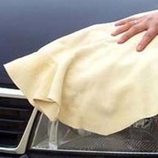 ready stock toalla absorbente de cuero de gamuza natural para limpiar el coche (3)