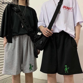 algodón ins pantalones cortos deportivos para hombres y mujeres estudiantes versión coreana de salvaje suelto bf harajuku estilo ancho de pierna casual pantalones de cinco puntos de verano