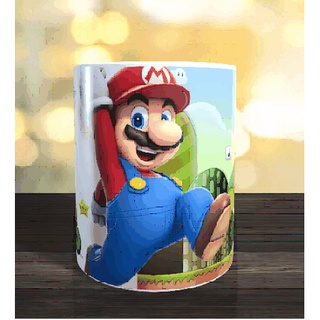Taza Blanca Ceramica "Super Mario Bros 1" Regalo Sublimacion para Cafe Cocina