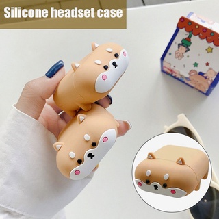 Silicone Case Cute Dog Shiba Inu Cover Protection for Airpods 1 2 3 Pro Earphone