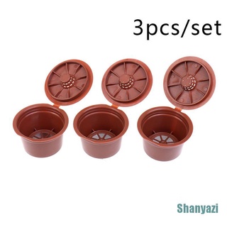 [shanyazi] 3 cápsulas de café reutilizables para cápsulas de café recargables caffitaly