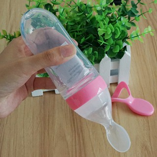 Alimentador De Silicona Para Bebés/Alimentación Botella De Arroz/Agua/Granos/Biberón