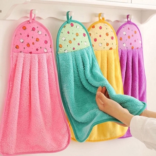 ❤Listo Stock ❤Toalla gruesa de microfibra para colgar en el baño/toalla de terciopelo Coral/toalla de agua limpia/toalla fría