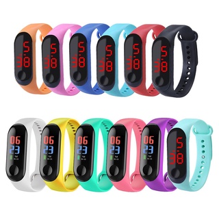 [hot]Adjustable Strap LED Display Electronic Digital Watch Bracelet Children&Adult Watch Sports Bracelet