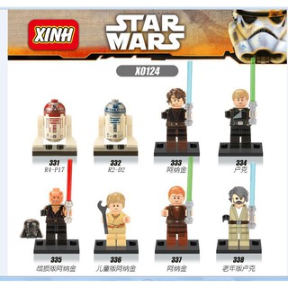 X0124 XH336 Anakin Skywalker Luke Skywalke Star Wars Compatible Con Legoing Minifigures Bloques De Construcción Juguetes Para Niños