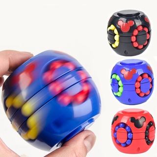cubo antiestrés velocidad pegatina cubo mágico rompecabezas de estrés fidget spinner colorido juguetes educativos