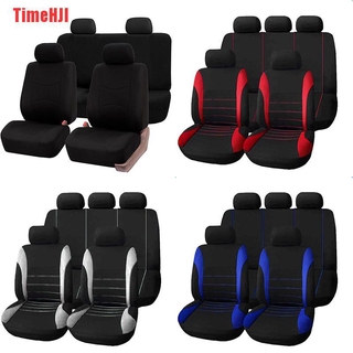 Timehji 9 piezas asiento Universal para asiento De coche cubre la Parte delantera De la Parte delantera del hogar juego Completo para asiento De asiento