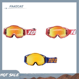 Fanicas 367 lentes rojos de Motocross gafas de moto casco de moto Dirt Bike ATV gafas
