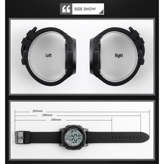 [-FENGSIR-] Luxury Men Analog Digital Military Sport LED Waterproof Wrist Watch (9)